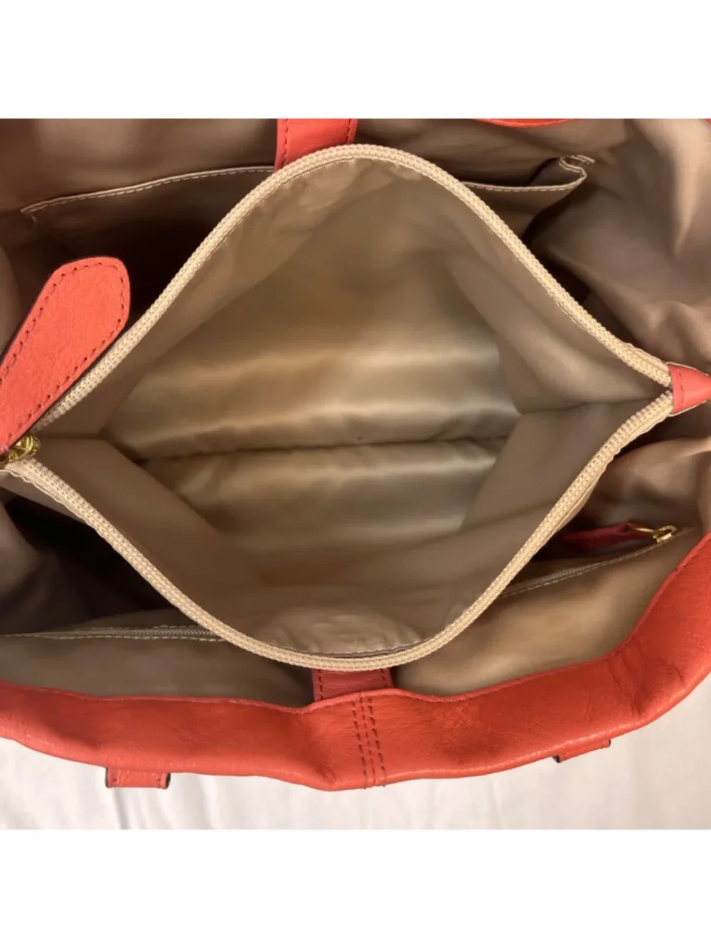Coach 2013 Salmon Leather Ashley Carryall Shoulder Bag Purse C1375 - F19243